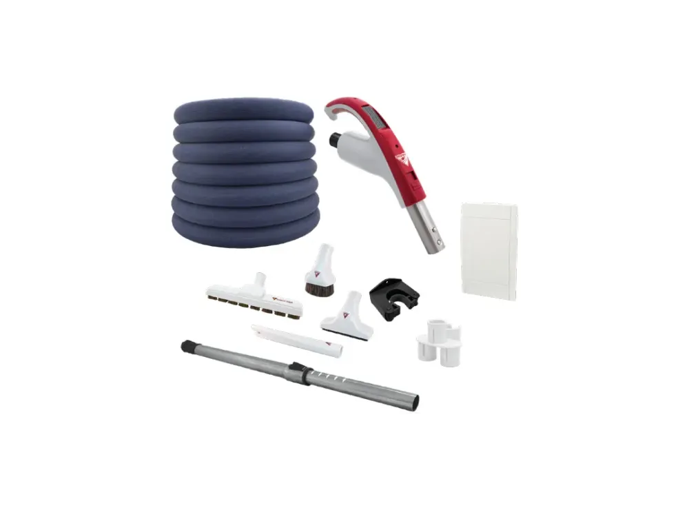 Ensemble d'accessoires avec flexible rétractable Retraflex - Brosses Super Luxe 30.5 cm - Avec housse de protection